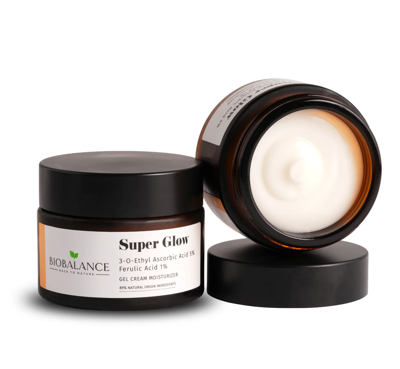 Crema gel hidratanta cu 3-O-Ethyl Acid Ascorbic 5% si Acid Ferulic 1% Super Glow, 50ml, Bio Balance