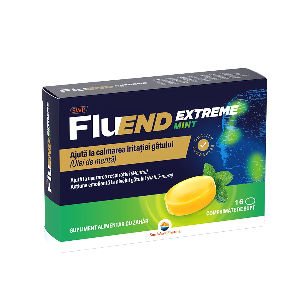 Fluend Extreme, 16 comprimate de supt, Sun Wave Pharma
