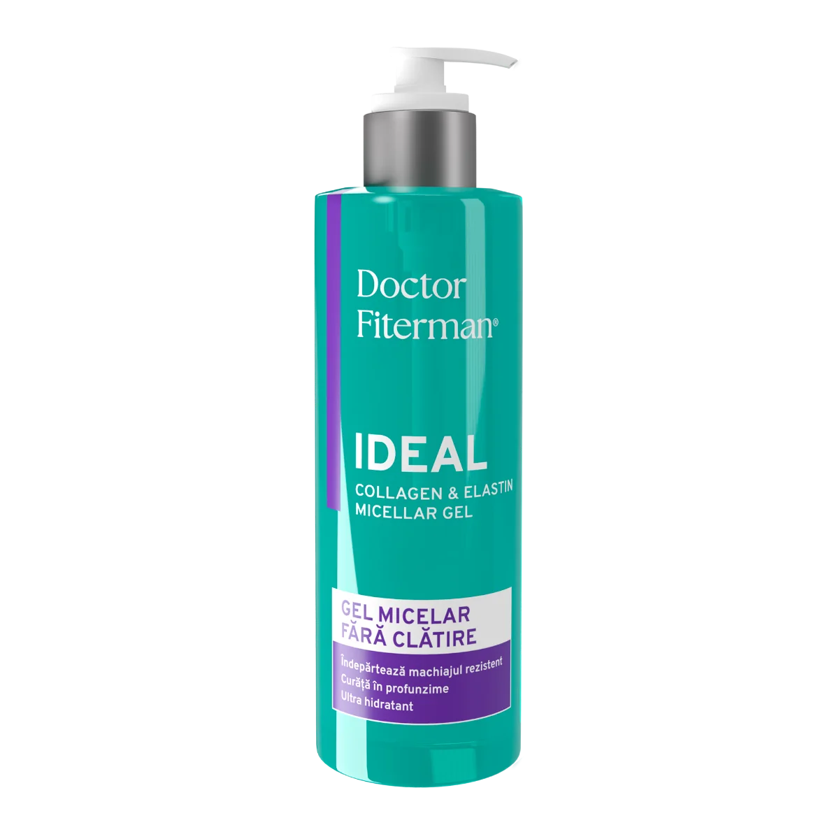 Gel micelar Ideal Collagen si Elastina, 250ml, Doctor Fiterman