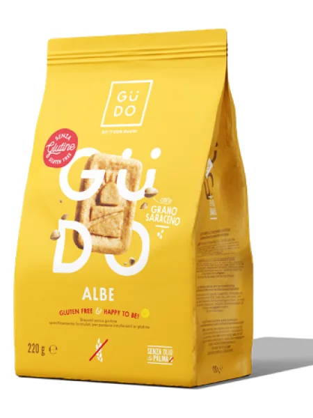 Biscuiti cu hrisca fara gluten Albe, 220g, Gudo