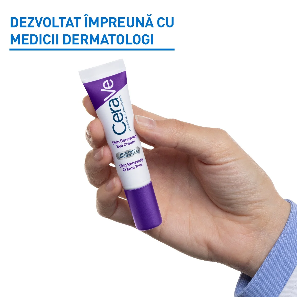Crema de ochi antirid Skin Renewing pentru toate tipurile de ten, 14ml, CeraVe