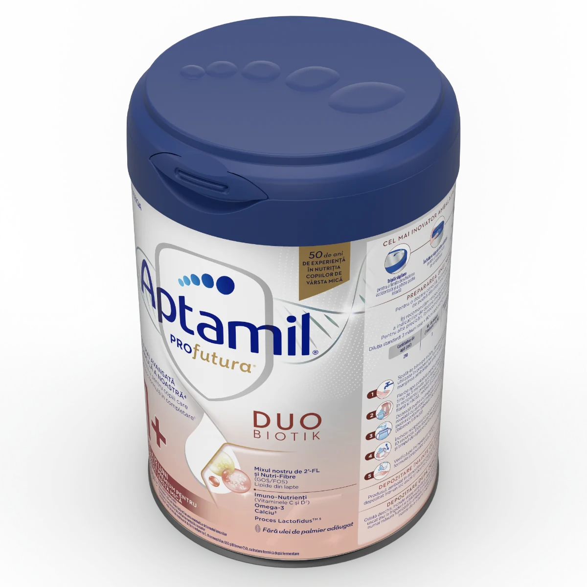 Formula premium pentru copii de 1-2 ani PRO Futura DUO-BIOTIK 1+, 800g, Aptamil