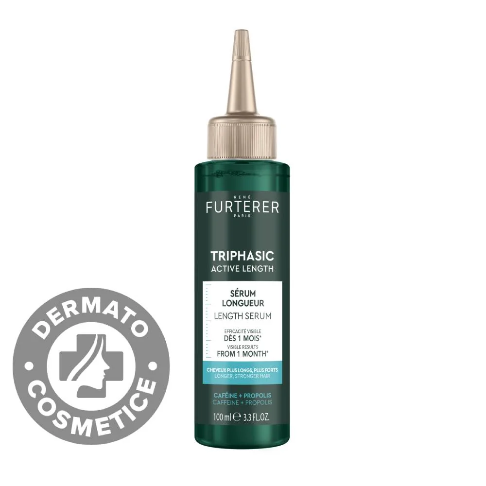 Ser accelerator de crestere a parului Triphasic Active Grow, 100ml, René Furterer