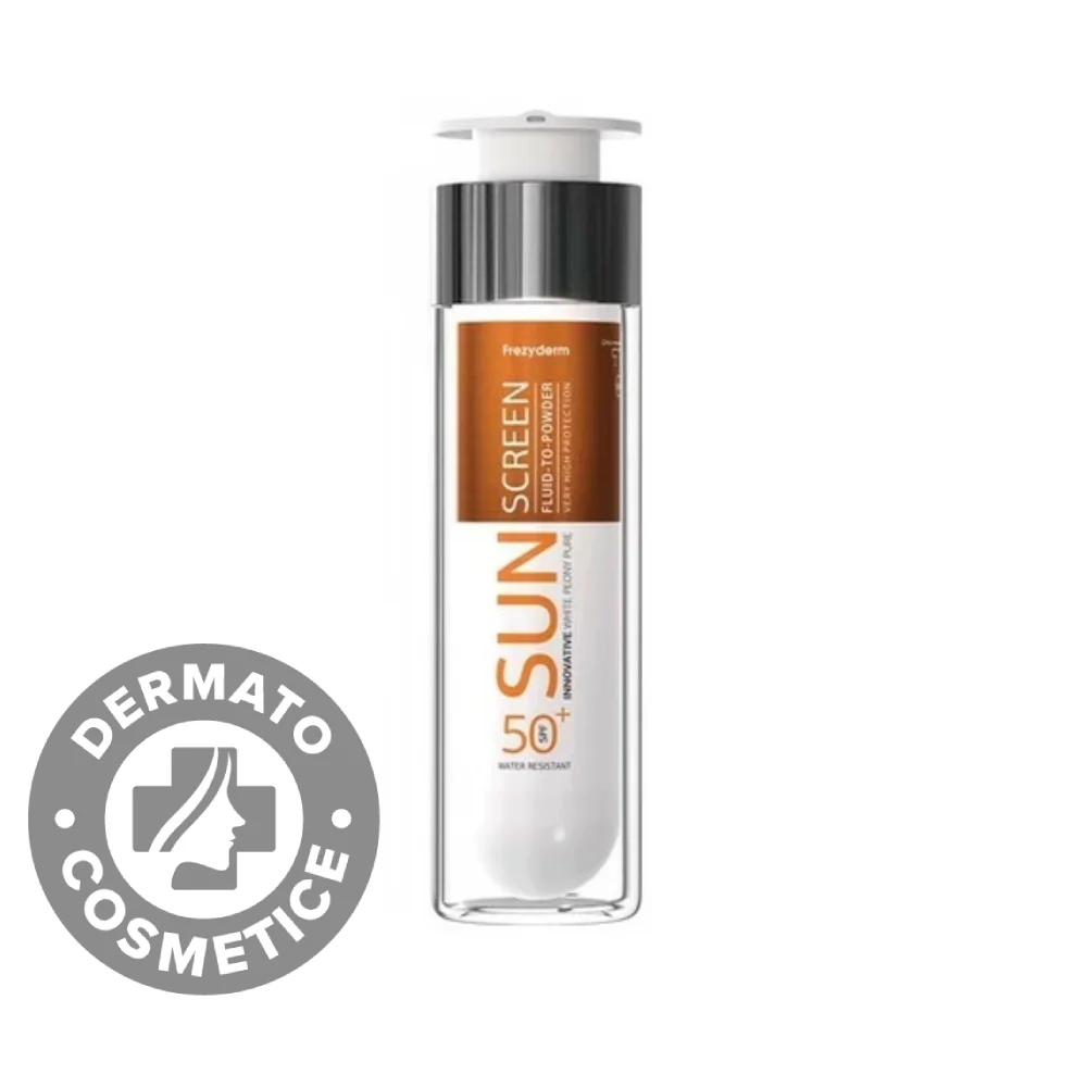 Crema de fata SPF50+ Fluid Pudra Sun Screen, 50ml, Frezyderm
