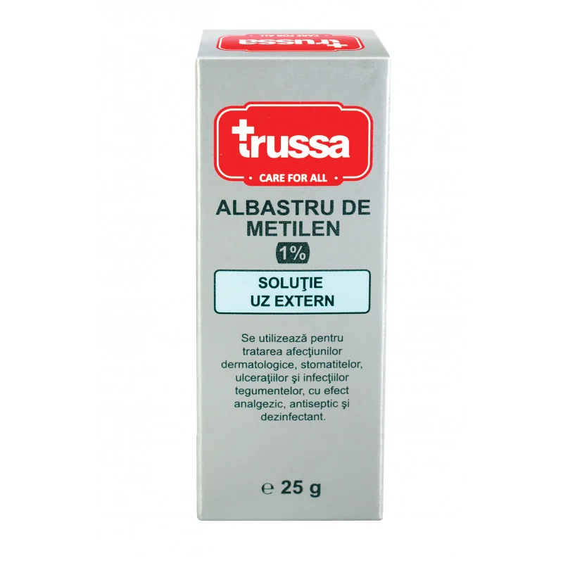 Trussa Albastru de metilen 1%, 25g | Dr. Max Farmacia
