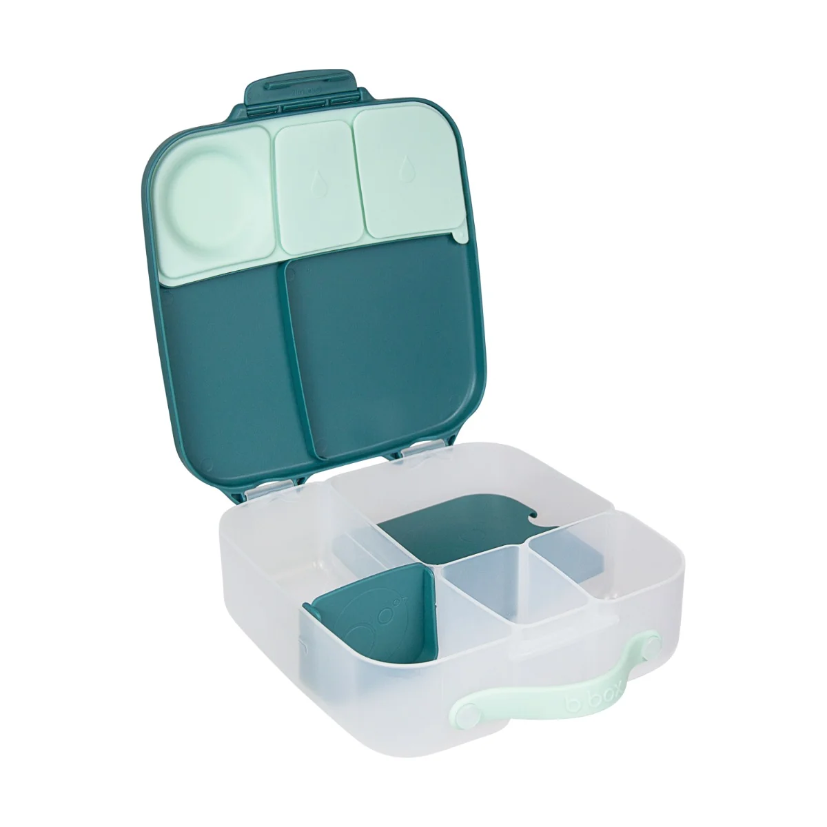 Caserola compartimentata pentru +3 ani LunchBox Verde Smarald, 1 bucata, Bbox
