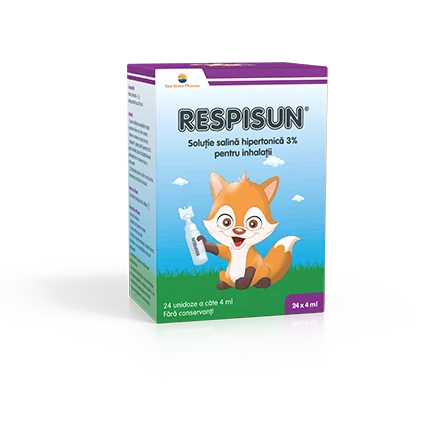 Respisun solutie salina hipertonica 3%, 24 unidoze, Sun Wave Pharma 