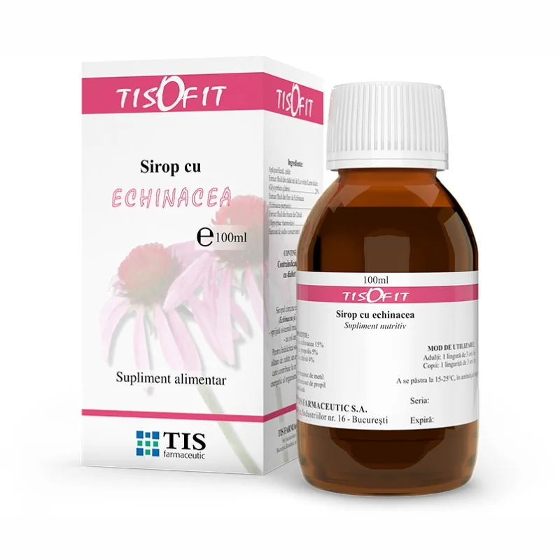 Sirop cu Echinacea Tisofit, 100ml, Tis Farmaceutic