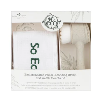 Set ecologic Perie pentru curatare faciala 1 bucata + Bentita de par 1 bucata, So Eco