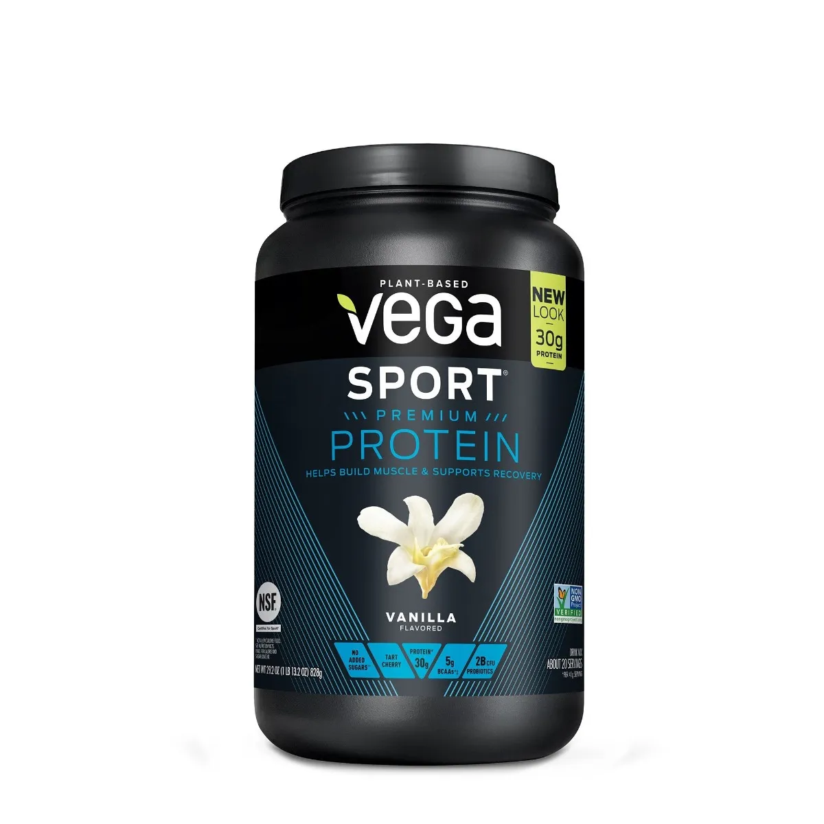 Proteina vegana cu aroma de vanilie Sport Premium Protein, 828g, Vega