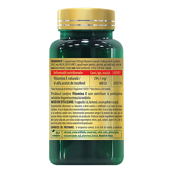 Vitamina E Naturala, 30 capsule, Cosmopharm