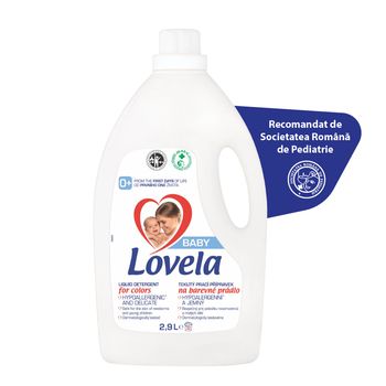 Detergent lichid pentru rufe colorate, 2.9 litri, Lovela Baby 