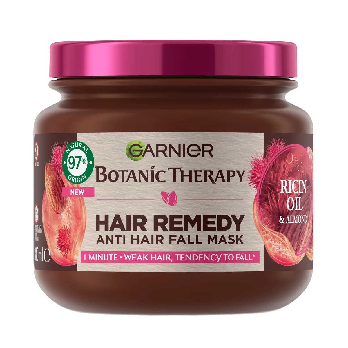 Masca pentru par fragil cu tendinta de cadere Botanic Therapy, 340ml, Garnier