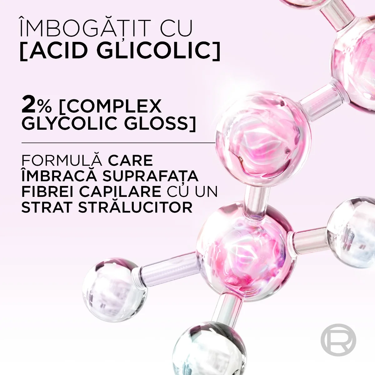 Serum pentru stralucirea parului Glycolic Gloss, 150ml, Elseve 
