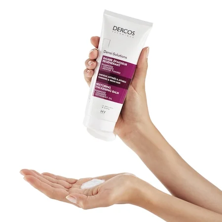 Balsam cu efect de densificare pentru par subtire si slabit cu tendinta de cadere Densi-Solutions Dercos, 200ml, Vichy