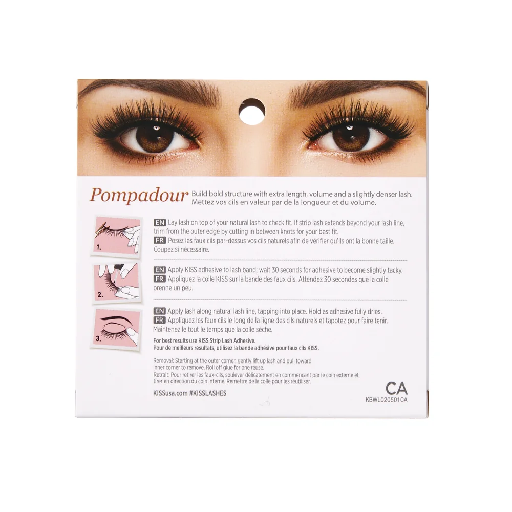 Gene false Blowout Lash Pompadour, 1 pereche, Kiss