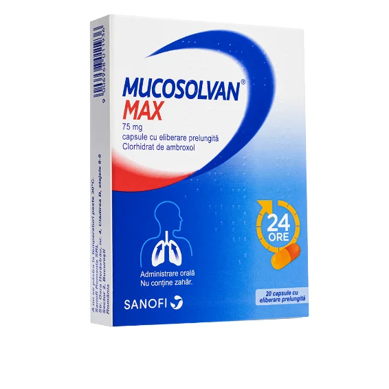Mucosolvan Max 75mg, 20 capsule, Sanofi