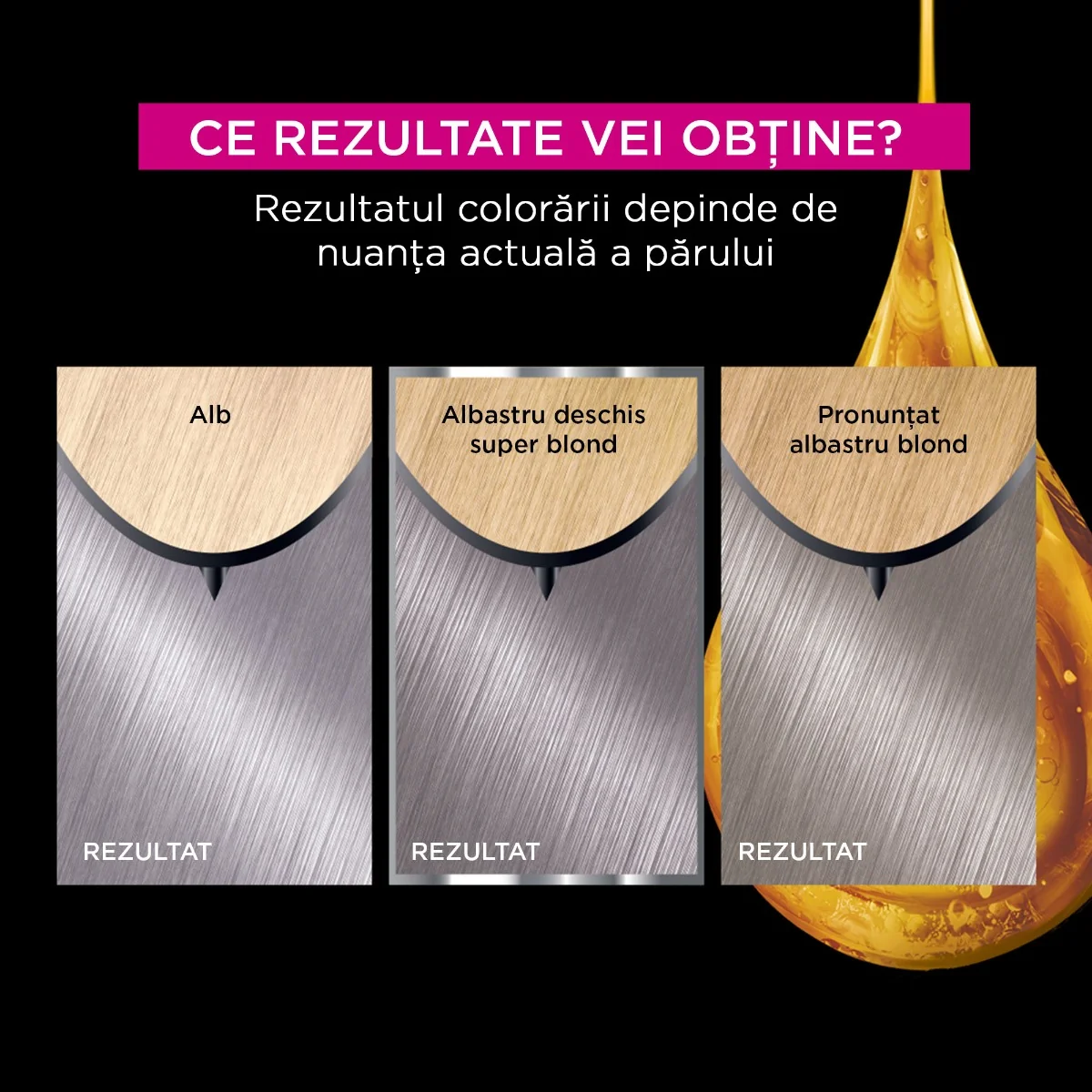 Vopsea de par permanenta fara amoniac Olia 9.11 Silver Smoke, 174ml, Garnier
