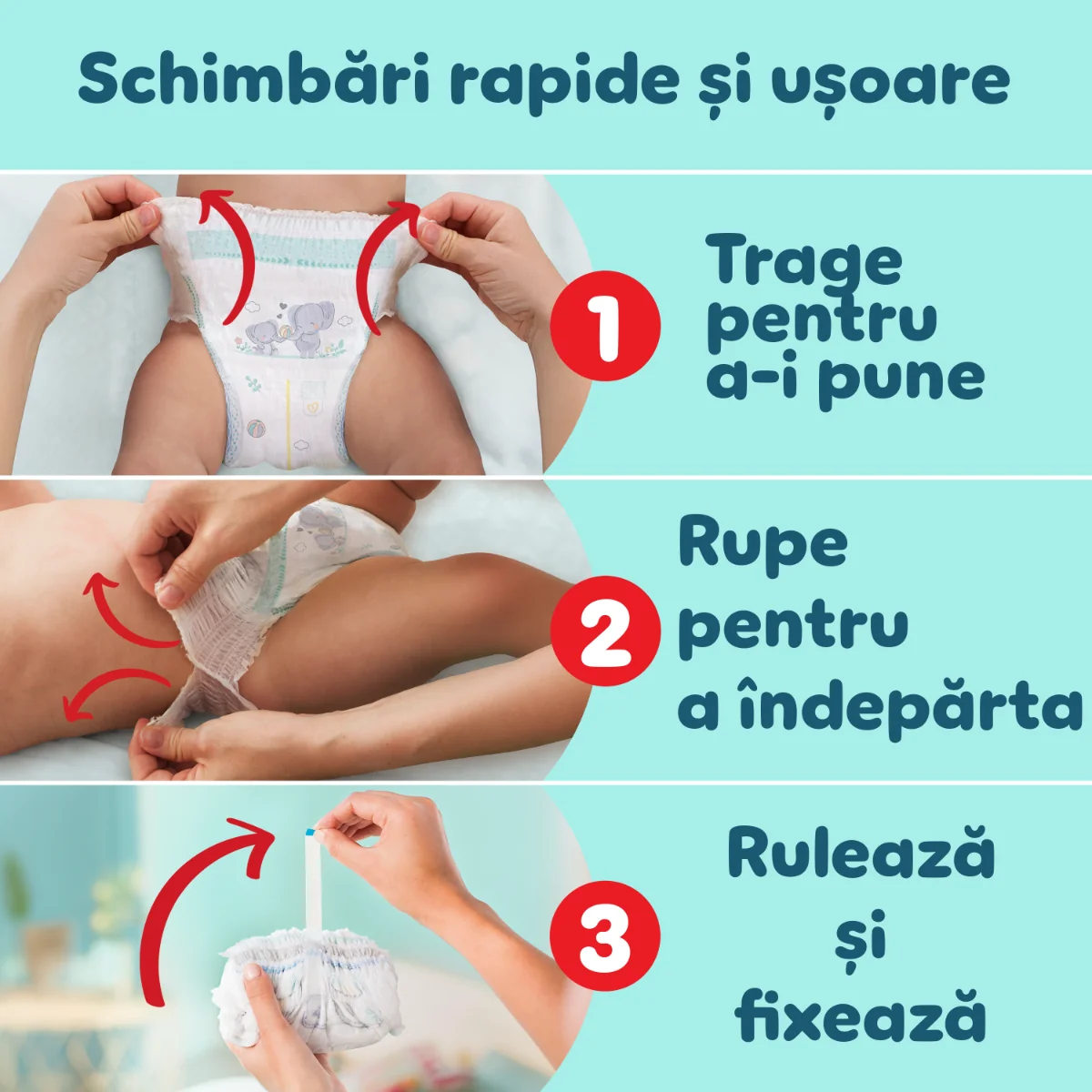 Scutece-chilotel Premium Care Pants XXL Box Marimea 3 pentru 6-11 kg, 114 bucati, Pampers