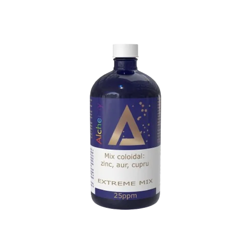 Germ Clean (sinergie de argint, cupru si aur coloidal) cu atomizor 50 ppm, 480ml, Alchemy 