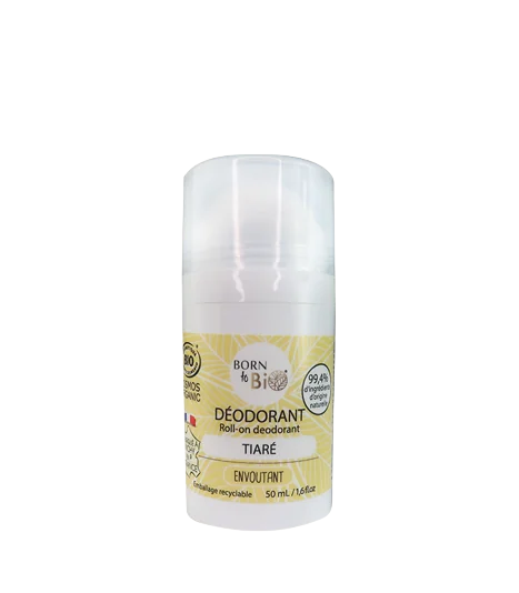 Deodorant bio roll-on monoi tiare, 50ml, Born to Bio