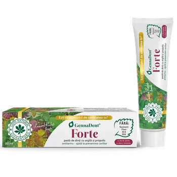 Pasta de dinti GennaDent Forte, 80ml, VivaNatura 