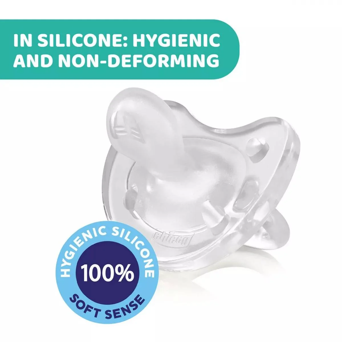 Suzeta anatomica din silicon PhysioSoft 0-6 luni Roz, 1 bucata, Chicco
