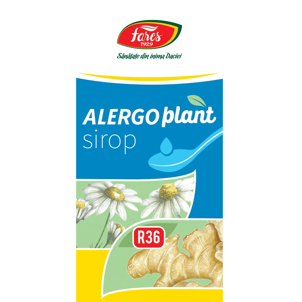 Sirop cu fructoza Alergoplant R36, 100ml, Fares