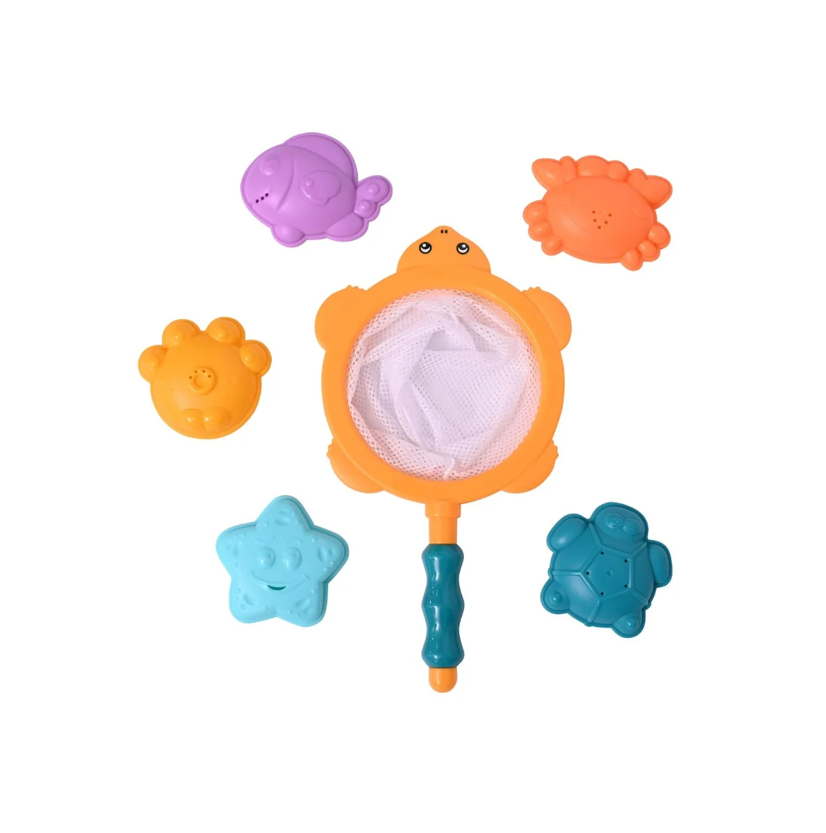 Set Jucarii de baie forme marine 12 luni+ 5 piese, Lorelli