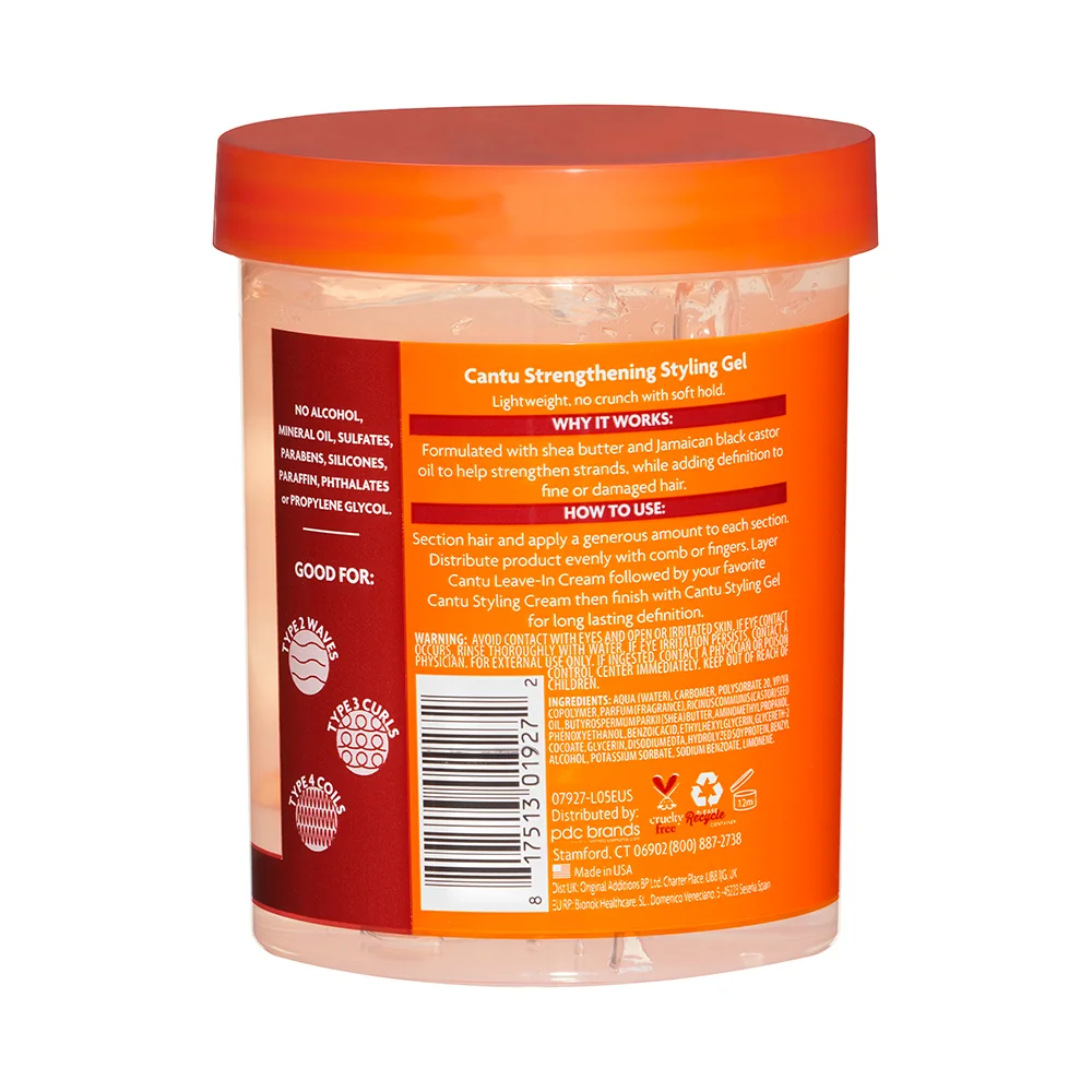 Gel de par pentru styling si fixare Style, 524g, Cantu 