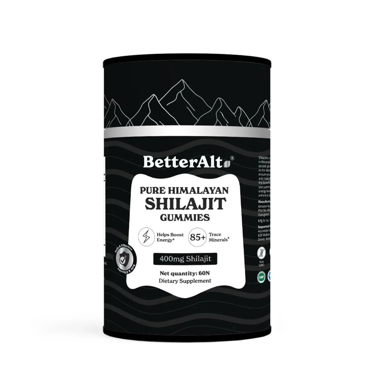 Jeleuri de Shilajit din Himalaya Pure Himalayan Shilajit Gummies BetterAlt, 60 jeleuri, GNC