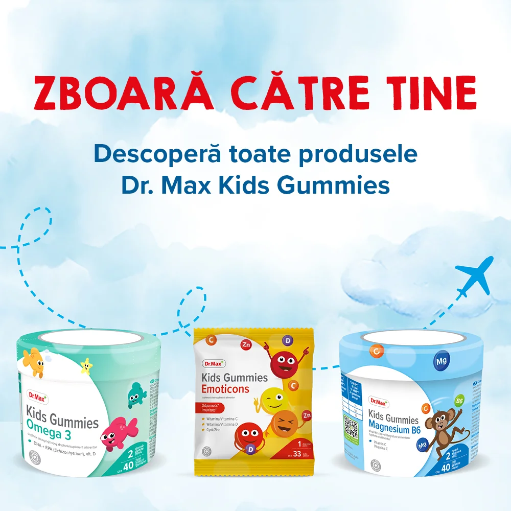 Dr. Max Jeleuri cu vitamine pentru copii, 50 jeleuri