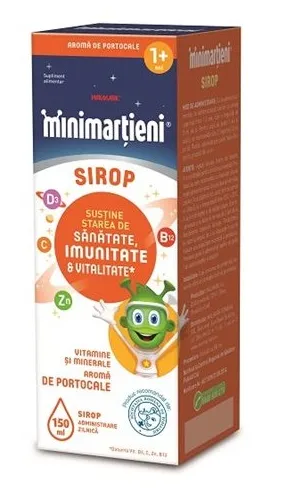Minimartieni sirop cu aroma de portocale, 150ml, Walmark