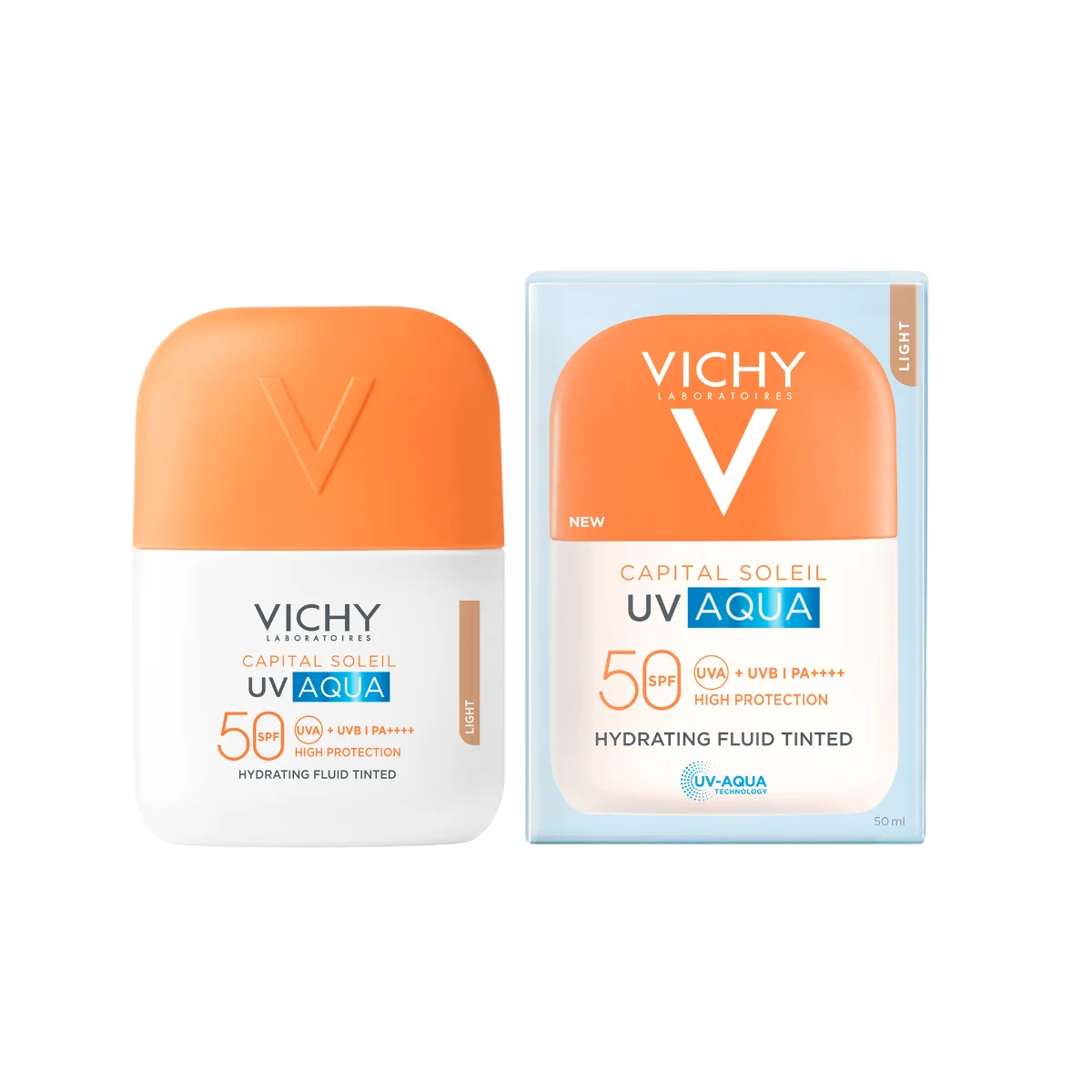 Fluid hidratant colorat SPF 50 Capital Soleil UV AQUA , 50ml, Vichy
