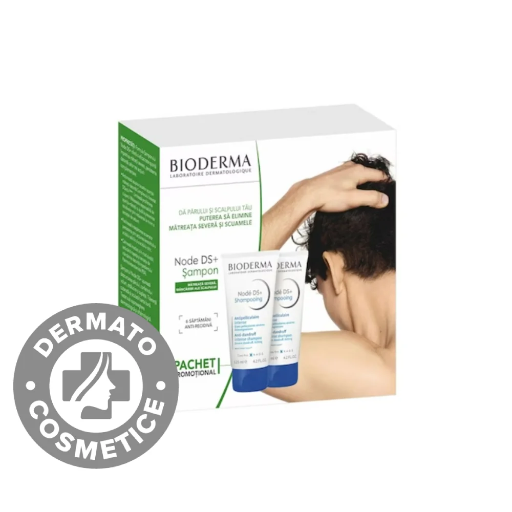Pachet Sampon Node DS, 2 x 125ml, Bioderma