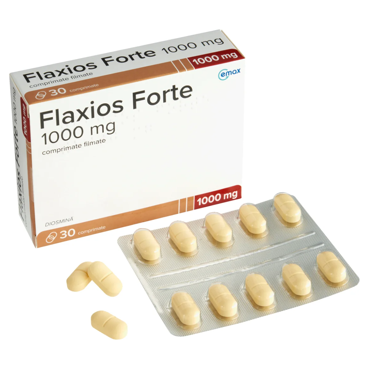 Flaxios Forte 1000mg, 30 comprimate filmate, Gemax