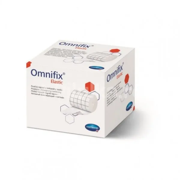 OmniFix Plasture Elastic pe suport de material netesut 10 cm x 2 m, 1 bucata, Hartmann