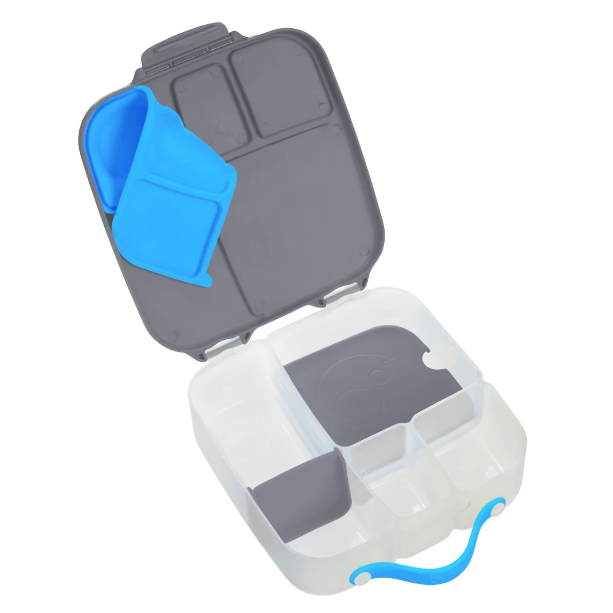 Caserola compartimentata pentru +3 ani LunchBox Gri/Albastru, 1 bucata, Bbox