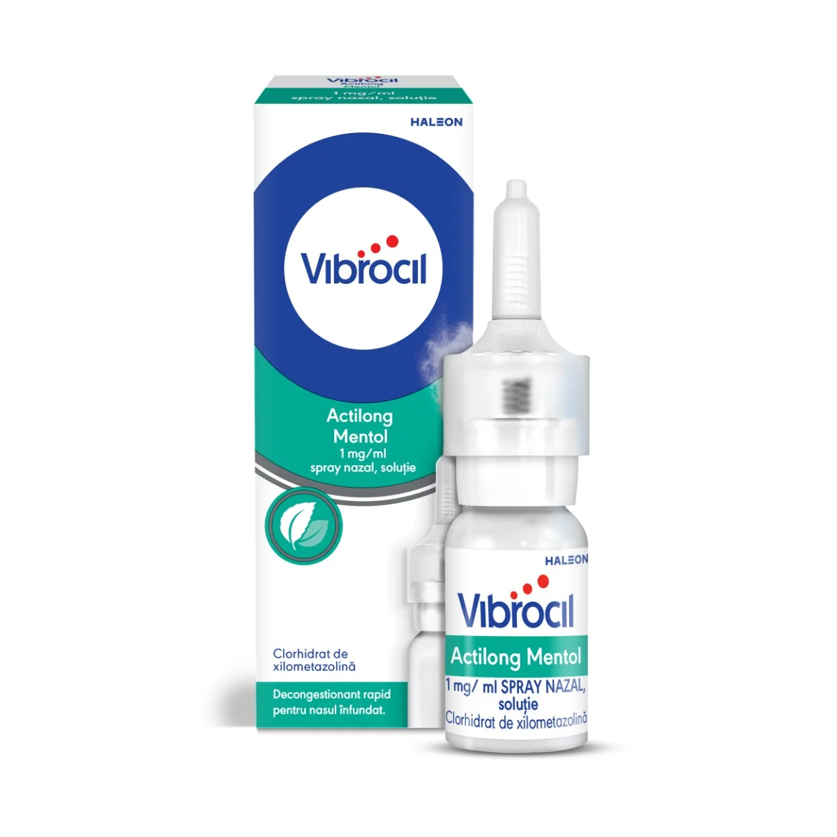 Vibrocil Actilong Mentol 1 mg/ml spray nazal solutie, 10ml, Haleon