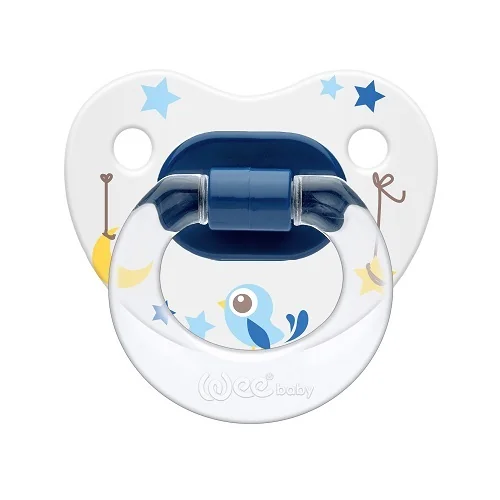 Suzeta din silicon ortodontica cu desen nr.1, 1 bucata, Wee Baby