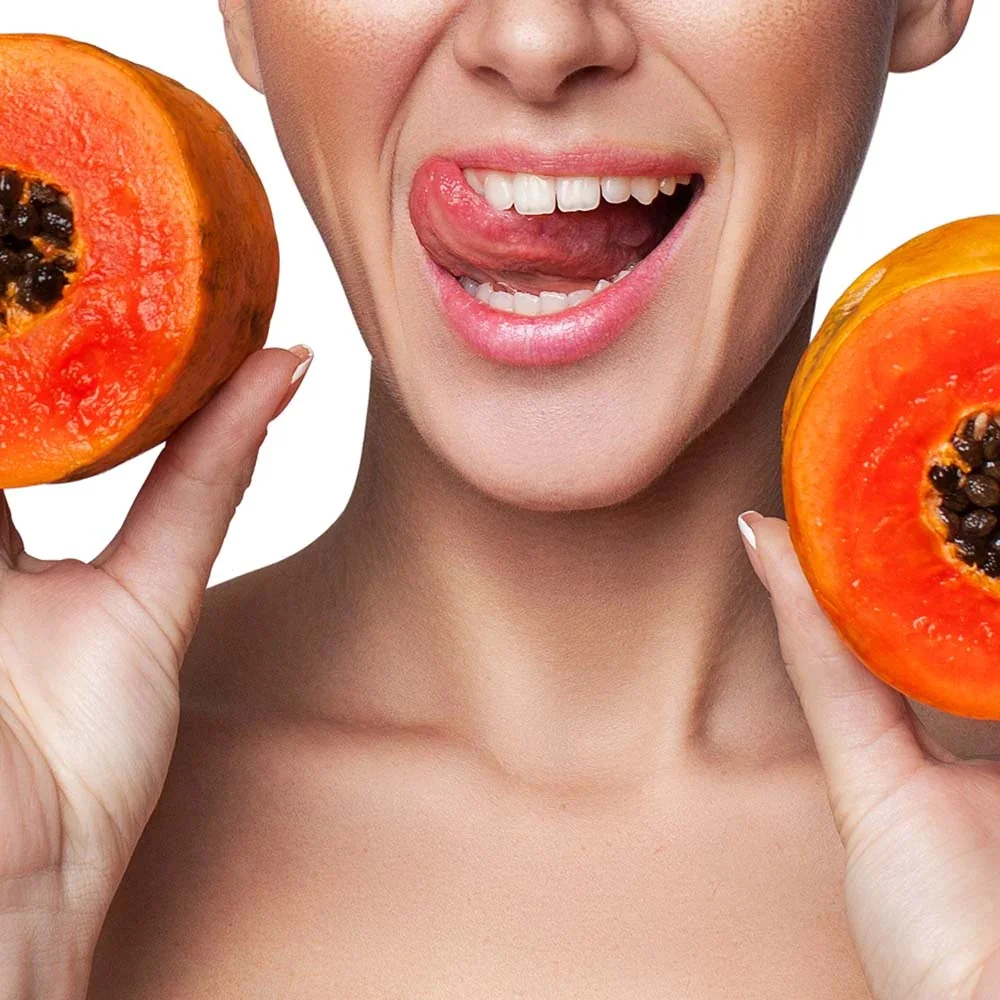 Masca si scrub pentru buze cu papaya Glow Kiss, 8ml, Biovene