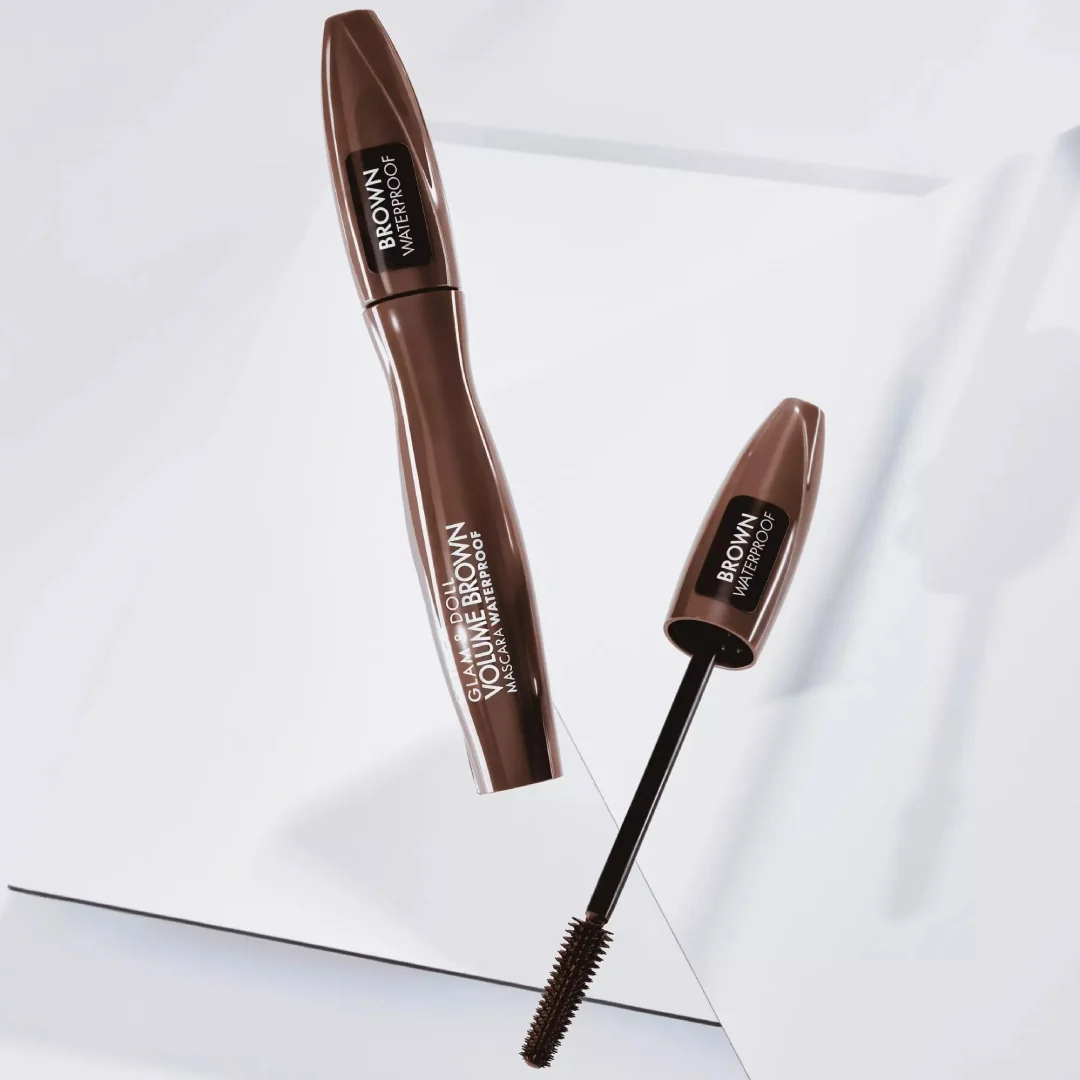 Rimel rezistent la apa Glam & Doll Volume Brown, 10ml, Catrice