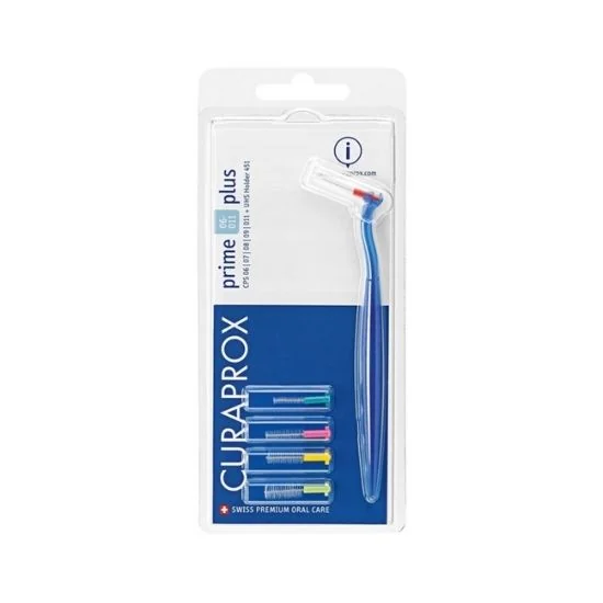 Set periute interdentare cu maner, 5 bucati, Curaprox