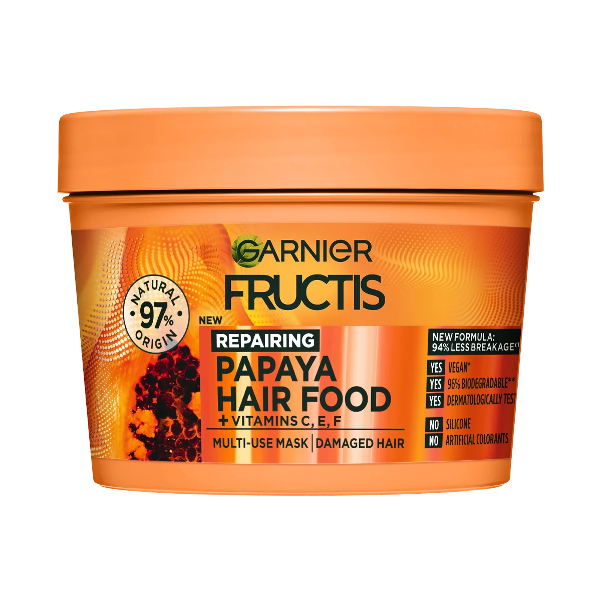Masca reparatoare pentru parul deteriorat Hair Food Papaya, 390ml, Fructis