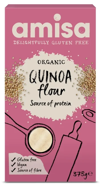 Faina de quinoa fara gluten Bio, 375g, Amisa