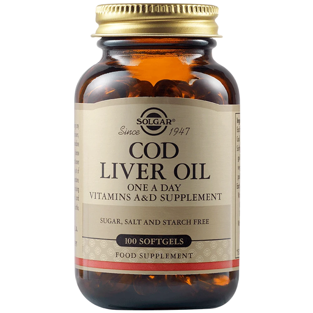 Ulei din ficat de cod, 100 capsule, Solgar