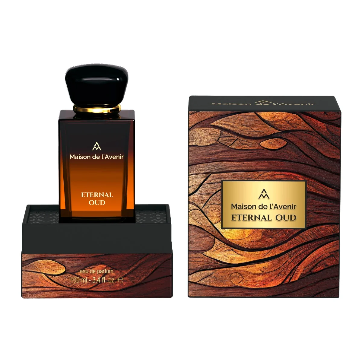 Apa de parfum Eternal Oud Aura Collection Unisex, 100ml, Maison de l'Avenir