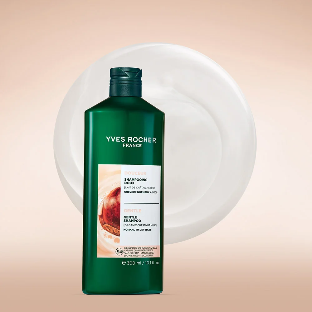 Sampon nutritiv cu Lapte de Castane Bio Botanical, 300ml, Yves Rocher