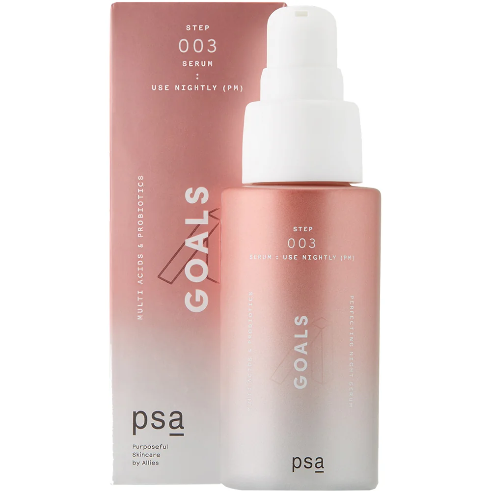 Ser exfoliant de noapte cu probiotice si multi-acizi Goals, 30ml, PSA