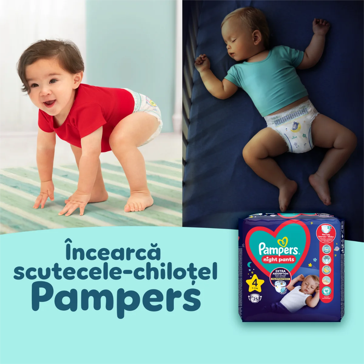 Scutece Premium Care Pants Nr.6 13-19 kg, 31 bucati, Pampers